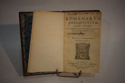null Jean Rosini, Romanarum antiquitatum libri decem ex variis scriptoribus summa...