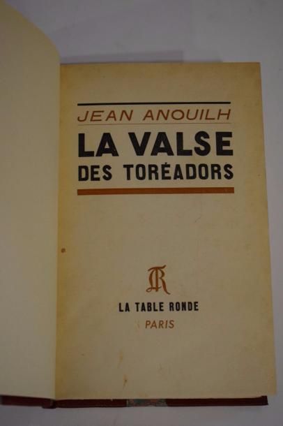 null [ANOUILH Jean]

La Valse des Toréadors. Paris, La table Ronde, 1952. In-12,...