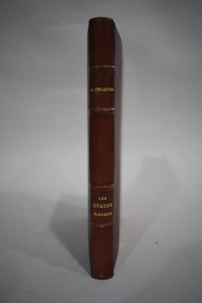 null [CHAMSON André]

Les Quatre éléments, Edition bernard Grasset, Paris, 1935.

Demie...