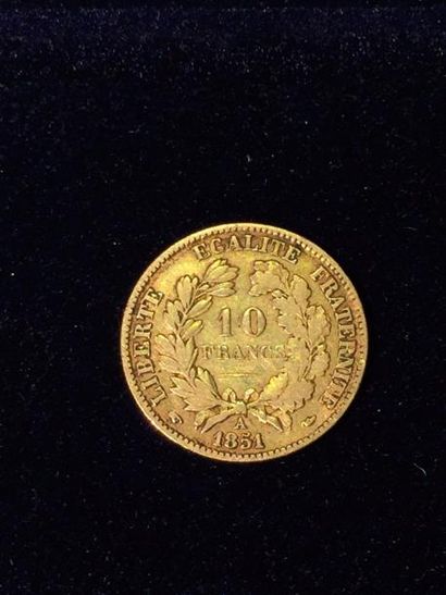 null Pièce en or 10 francs Cérès ( 1851 A ) 