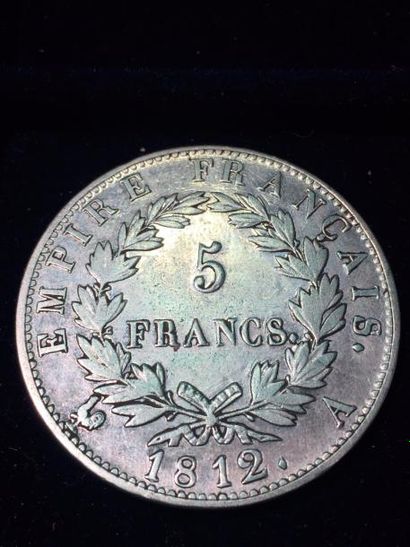 null 5 francs " Napoléon Empereur - F307 " ( 1 x 1812 A ) en argent.

Bel exemplaire....