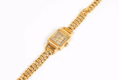 null [ WYLER Incaflex ]

Montre bracelet de dame, boîtier et bracelet en or jaune...