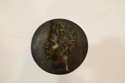 null [ Théodore Pavie ] David d'Angers (1788-1856) d'après

Médaillon en bronze à...