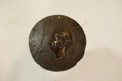 null [ François Pouqueville ] David d'Angers (1788-1856) d'après 

Médaillon en bronze...