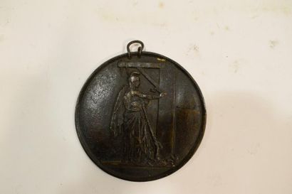 null [ Massacres de Galicie ] David d'Angers (1788-1856) d'après 

Médaille en bronze...