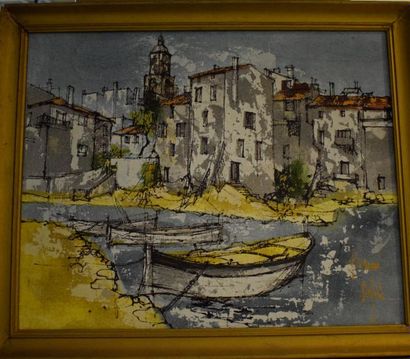 null DUFOUR Bernard (1922-2016)

Barques devant Saint-Tropez 

peinture sur toile...