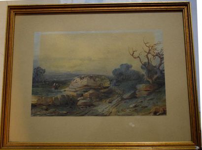 null ECOLE XIXème
Payasage au rocher
aquarelle
9.5 x 15 cm