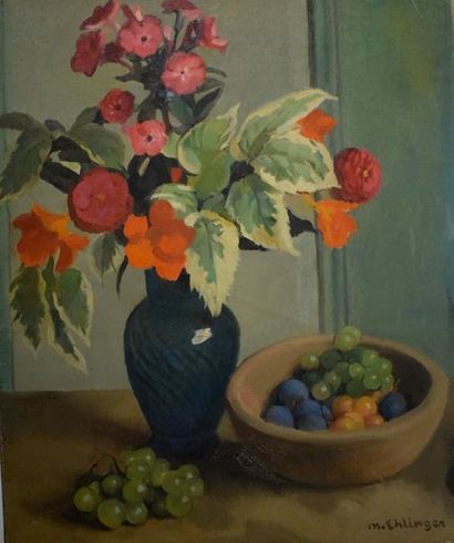null EHLINGER Maurice Ambroise (1896-1981)

Bouquet et fruits

Signé en bas à droite...