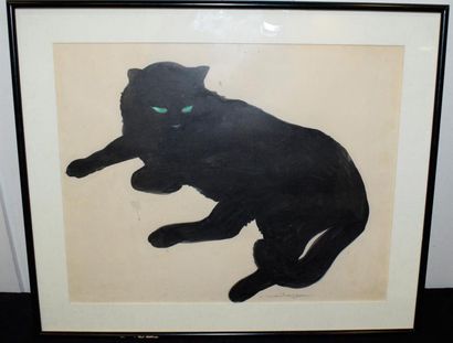 null MAITREJEAN Louis (XIXème - XXème siècle)

Le chat noir

Feutre sur papier signé...
