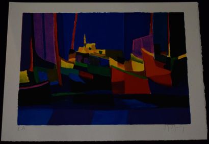null MOULY Marcel (1918-2008)

Les bateaux

Lithographie, épreuve d'artiste signée...