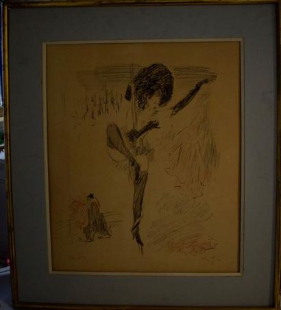 null VERTES Martel (1895-1961)

Danseuse 

Lithographie signée en bas à gauche et...