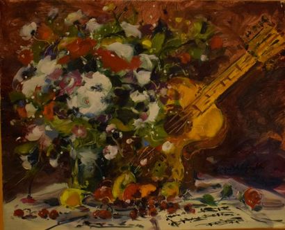 null YOLDJOGLOU Georges (né en 1933)

nature morte à la guitare

Huile sur toile...
