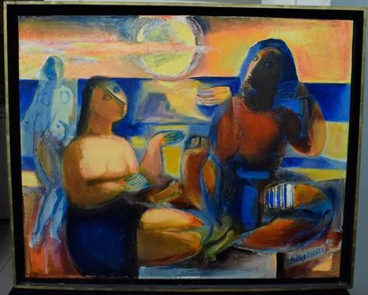 null CAILLAUD D'ANGERS
deux femmes
huile sur toile signée en bas à droite
80.5 x...