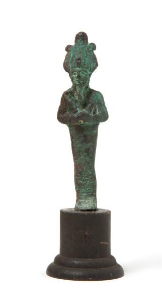 null Statuette votive représentant le dieu Osiris momiforme coiffé de la couronne...