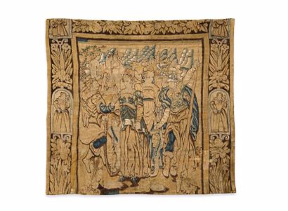 null Panneau de tapisserie d'Audenarde, de la fin du XVIE siècle cette tapisserie...