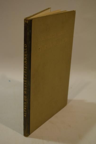 null MUSSET (Alfred de). Tizianello. Munich, Röls & Cie, 1920. In-4, cartonnage à...