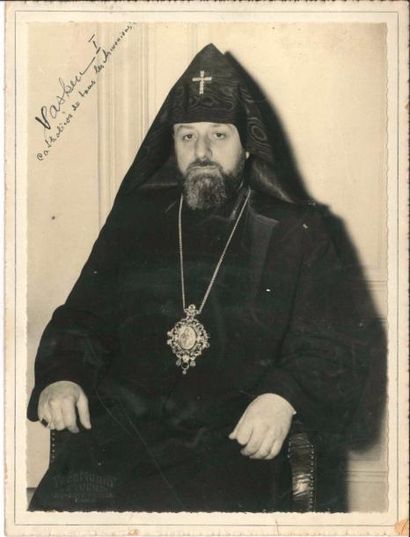 null ARMÉNIE. vazken i (1908-1994) catholicos de l'Église arménienne. Photographie...
