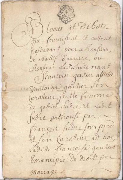 null AUVERGNE.9 documents ou liasses, 1762-1809 ; in-4 ou in-fol., cachets fiscaux.

...