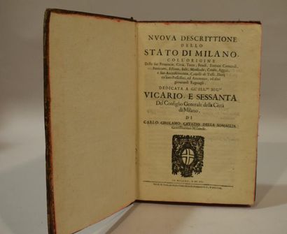 null CAVATIO DELLA SOMAGLIA (Carlo Girolamo). Nuova descrittione della stato di Milano....