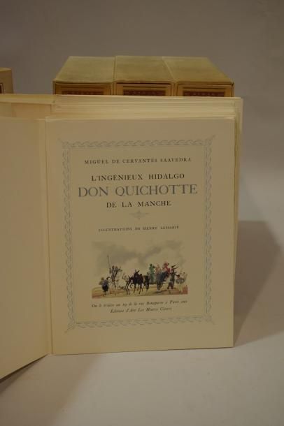 null CERVANTÈS. L'Ingénieux hidalgo Don Quichotte de la Manche. Paris, les Heures...