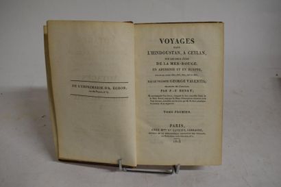 null [ GEOGRAPHIE ] [ ABYSSINIE ] [ CEYLAN ]



VALENTIA George. Voyages dans l’Hindoustan,...