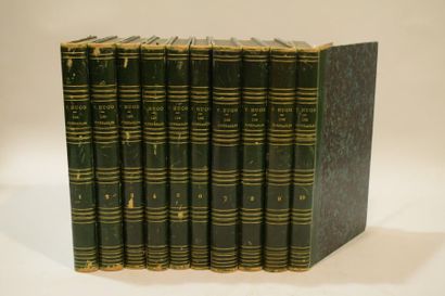 null HUGO (Victor). Les Misérables. Paris, Pagnerre, 1862. 10 volumes, demi-basane...