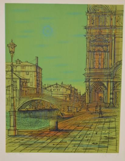 null CARZOU Jean (1907-2000)

Venise, 1973

Lithographie (insolation), signée et...