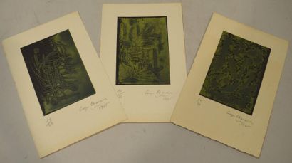 null CHARAIRE Georges Michel (1914-2001)

Composition abstraite, 1975

Lot de 3 lithographies,...