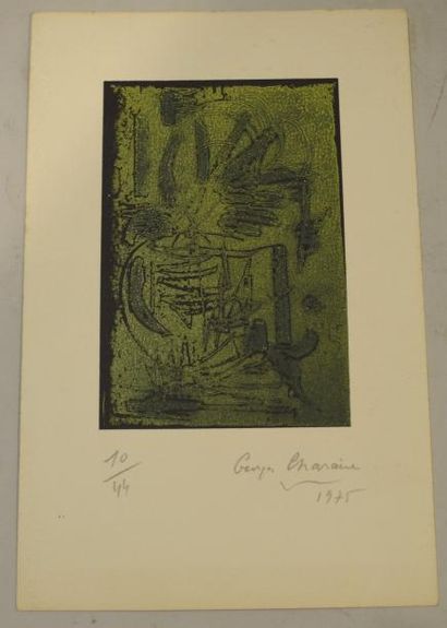 null CHARAIRE Georges Michel (1914-2001)

Composition abstraite, 1975

Lot de 3 lithographies,...