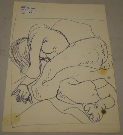 null COPPE Roger (1928)

Dessins préparatoires,

Nus féminins dans positions diverses,

Crayon...
