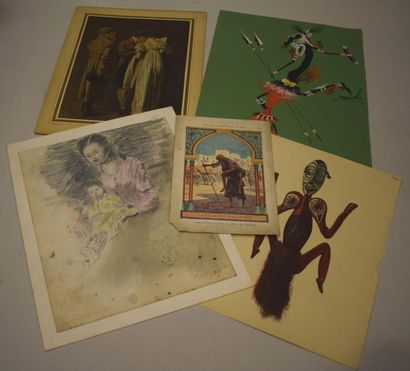 null Fort lot de reproductions dont affiches d'expositions, photographies et div...