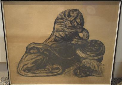 null JOUVE Paul (1878-1973)

Panthère au serpent

Gravure, signée en bas à droite...