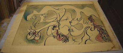 null MASSON André (1896-1987) 

Composition aux personnages

Lithographie, épreuve...