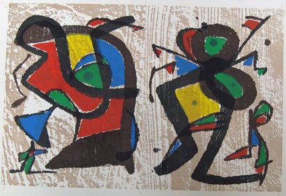 null MIRO Joan (1893-1983)
Gravure sur bois, réalisé pour "Miro graveur" non signé,...