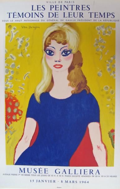 null VAN DONGEN Kees (1877-1968)
Brigitte Bardot
Affiche lithographique Mourlot,...