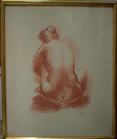 null VOLTI Antoniucci (1915-1989) 

Nu, lithographie, signée en bas à droite, justifiée...