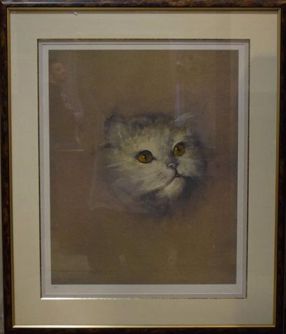 null FINI Léonor (1907-1996)
Le chat
Lithographie signée en bas à droite, justifiée...