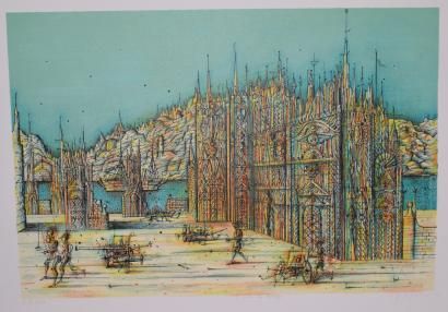 null CARZOU Jean (1907-2000)

Le Palais des mirages, 1990

Lithographie, signée et...