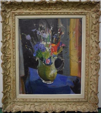 null BRIANCON RUETSCH Suzanne (1902-2003)

Bouquet de fleurs

Huile sur isorel signée...