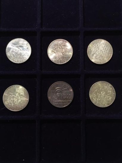 null [ Pièces en argent ]

Lot de 6 pièces de 100 F ( 1982, 1986 et 1994) en argent....