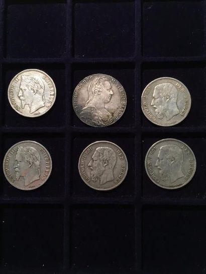 null [PIECES ARGENT XIXème siècle]

2 pièces de 5 Francs argent, Napoléon tête laurée,...