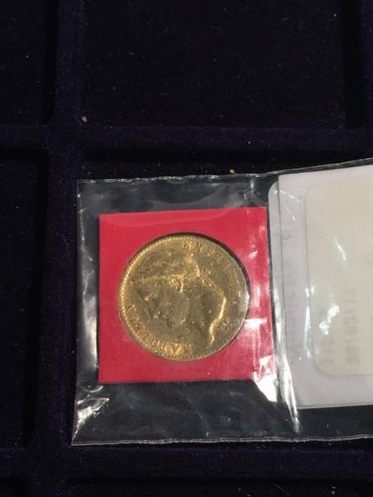 null 20 francs en or " Napoléon tête laurée - F516 " ( 1 x 1812 A ). Poids : 6,5...