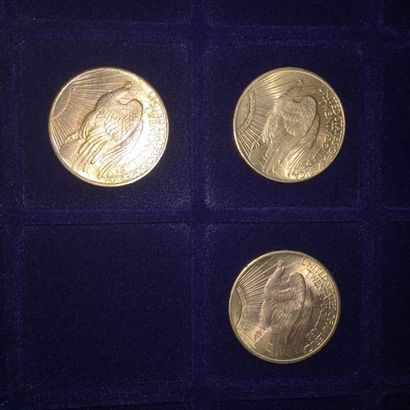 null USA

3 pièces 20 dollars « Saint-Gaudens » (1908 ; 1912 ; 1915 S) (TTB à SUP)

Av....