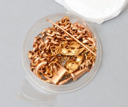 null Lot de débris d'or 18k (750). 

Poids : 20.49 g