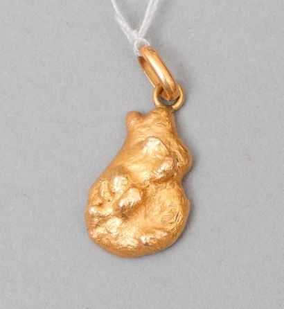 null Pendentif pépite d'or 18k (750).

Poids : 6g.

