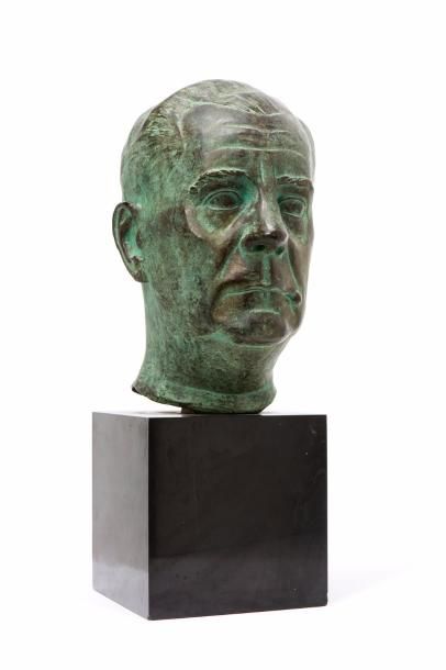 RIVIERE Joseph, 1912-1961 
Charles Tascher de la Pagerie
bronze à patine antique,...