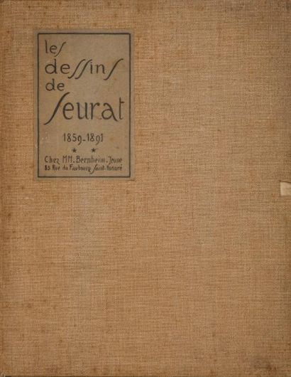 SEURAT GEORGES, D'APRÈS 
Les dessins de Georges Seurat, tome II portfolio de 63
fac-simile... Gazette Drouot