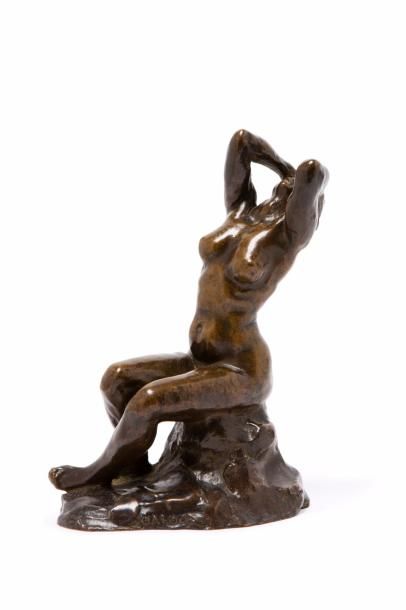 DALOU Aimé Jules, 1838-1902 
Désespoir
bronze à patine brun clair nuancé, fonte à...