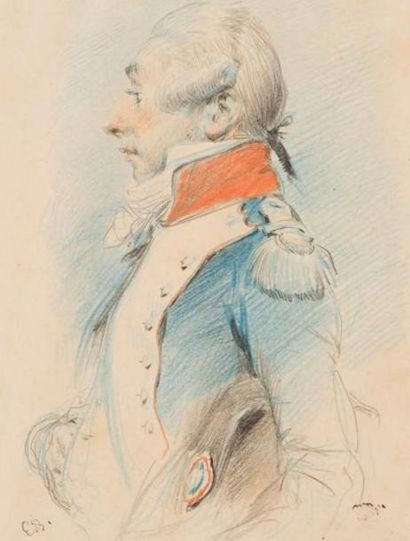 null DETAILLE Édouard, 1848-1912, 

Portrait de Lafayette

Dessin aux crayons de...