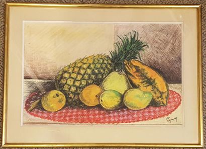 null GAUDY Georges (1872-1940) 

Nature morte aux fruits 

Pastel signé en bas à...
